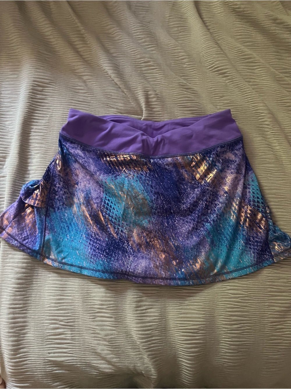 Girls / Women’s Ivviva Purple & Blue Metallic Athletic Skort